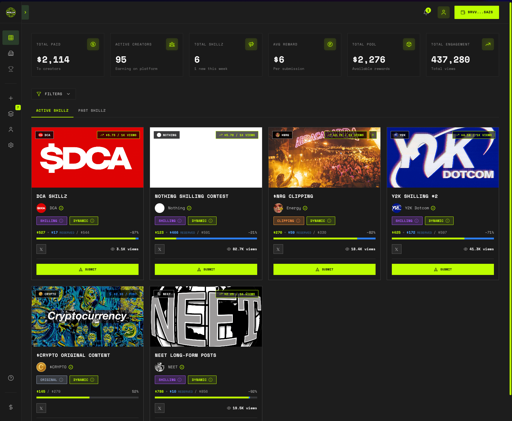 SHILLZ.APP screenshot 2